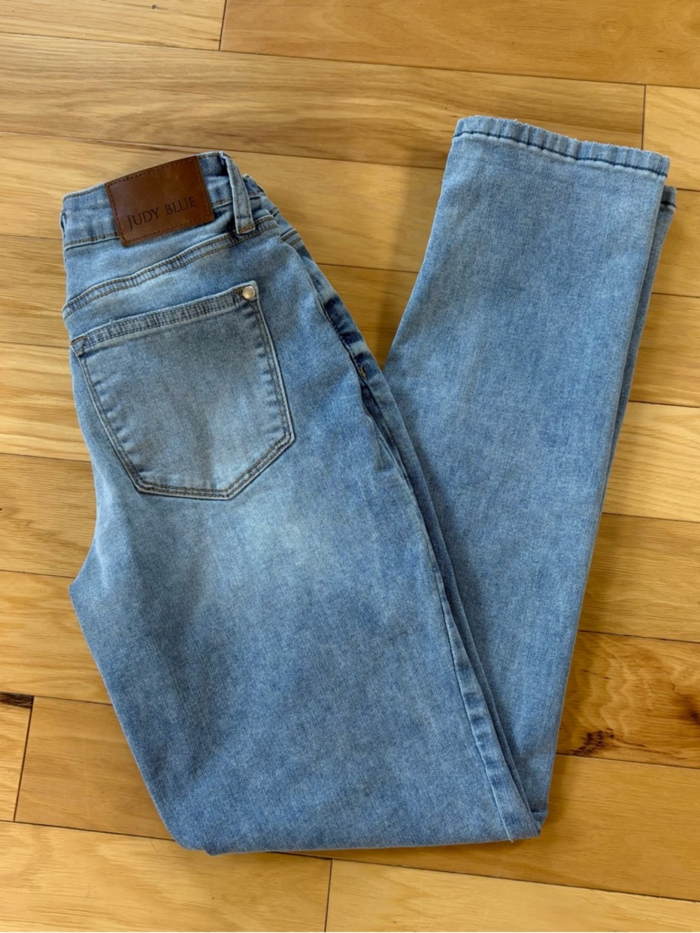 Judy Blue Boyfriend Fit Jeans Womens Sz 1/25 Light Wash Mid Rise Denim